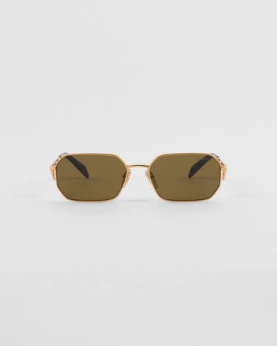 Prada Sunglasses With Triangle Logo - Multicolor