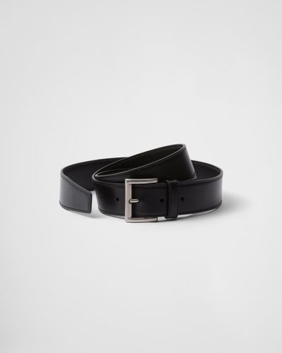 Prada Leather Belt - Black