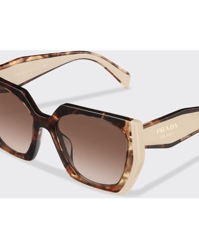 Prada Sunglasses With Logo - Brown