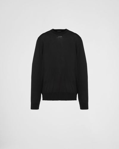 Prada Superfine Wool Sweater - Black