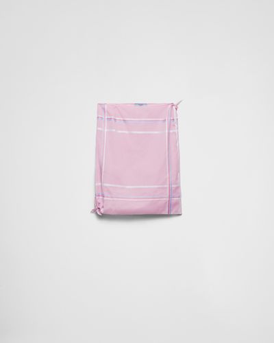 Prada Checked Cotton Skirt - Pink