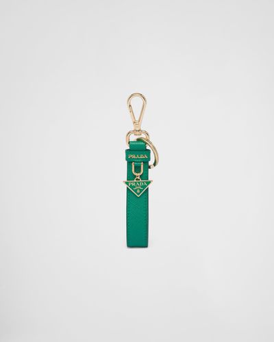 Prada Saffiano Leather Keychain - Multicolour