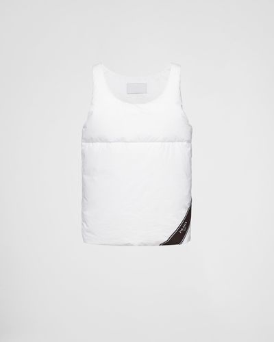Prada Quilted Cotton Top - White