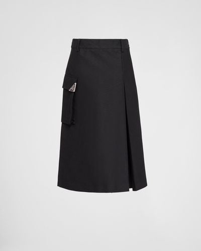 Prada Technical Canvas Skirt - Black