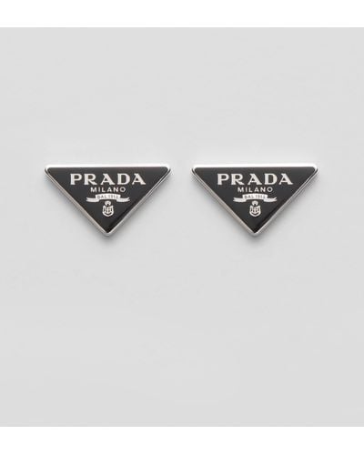 Prada Symbole Earrings - Metallic