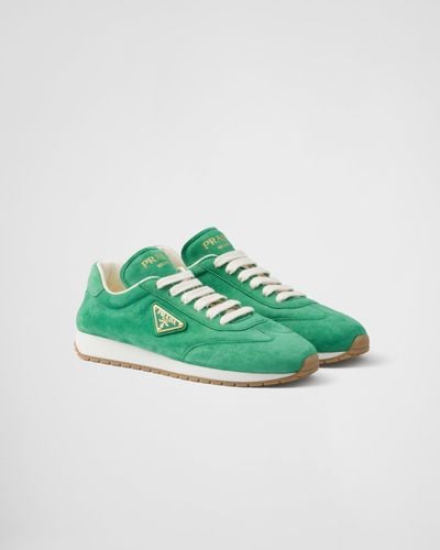 Prada Suede Sneakers - Green