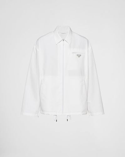 Prada Technical Poplin Jacket - White