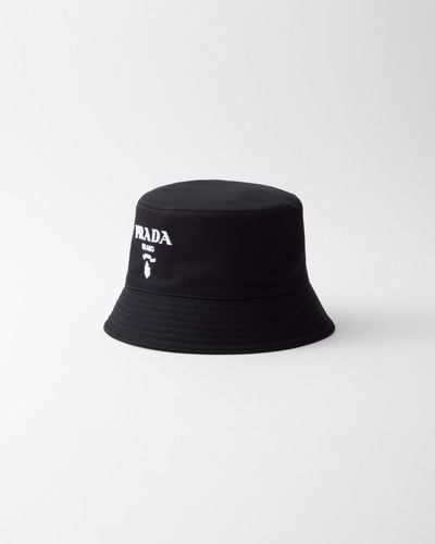 Prada Drill Bucket Hat - Black