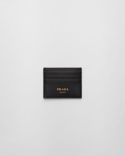 Prada Leather Card Holder - White