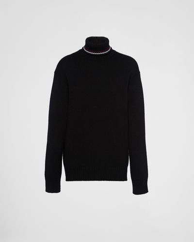 Prada Maglione Collo Alto - Nero