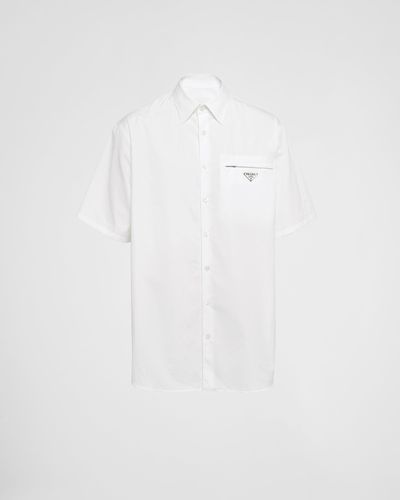 Prada Short-Sleeved Cotton Shirt - White