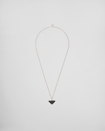 Prada Symbole Necklace - White