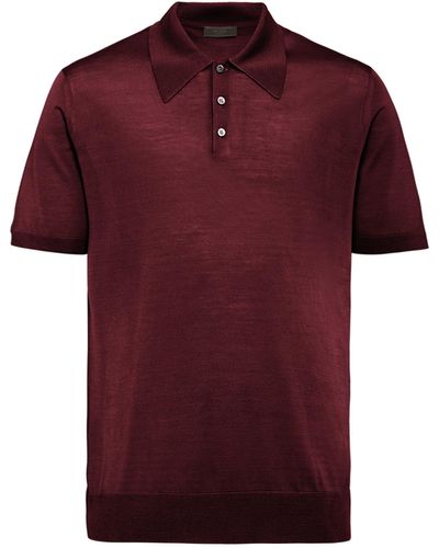 Prada Wool Polo Shirt - Red