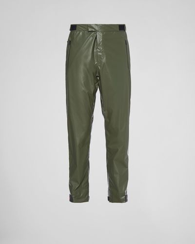 Prada Light Re-Nylon Technical Trousers - Green