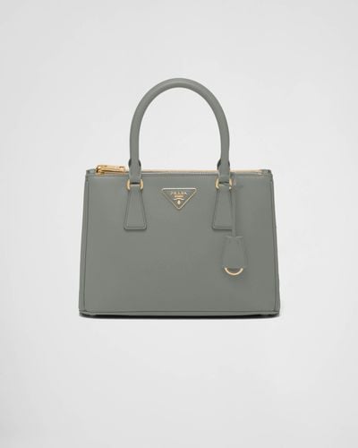 Prada Medium Galleria Saffiano Leather Bag - Grey
