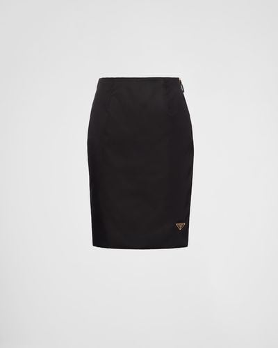 Prada Re-nylon Pencil Skirt - Black