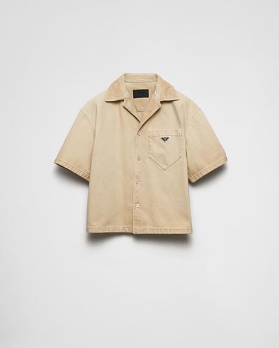 Prada Short-Sleeved Shirt - Natural