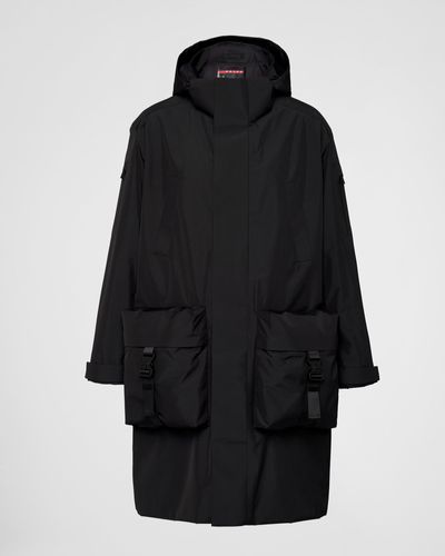 Prada Recycled Technical Fabric Raincoat - Black