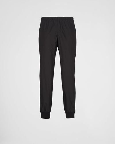 Prada Silk Blend Sweatpants - Black