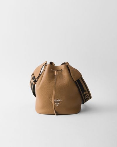 Prada Leather Bucket Bag - Multicolor
