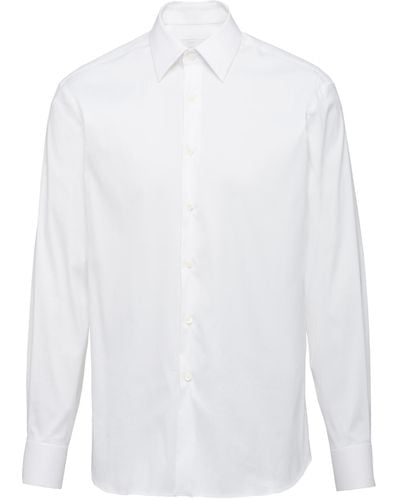 Prada Stretch Poplin Shirt - White