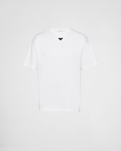 Prada T-shirt En Coton - Blanc