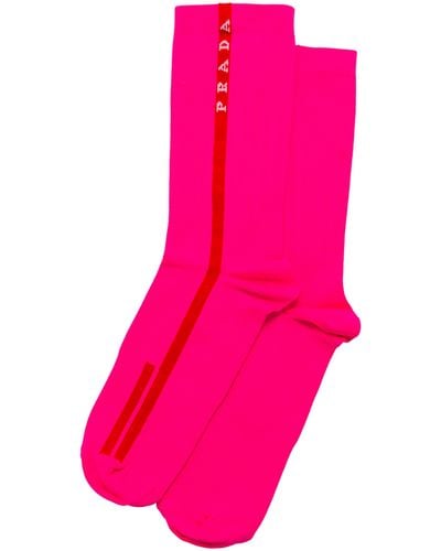 Prada Re-Nylon Socks - Pink