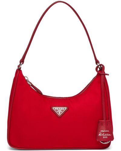 Prada Re-edition 2005 Nylon Mini Bag - Red