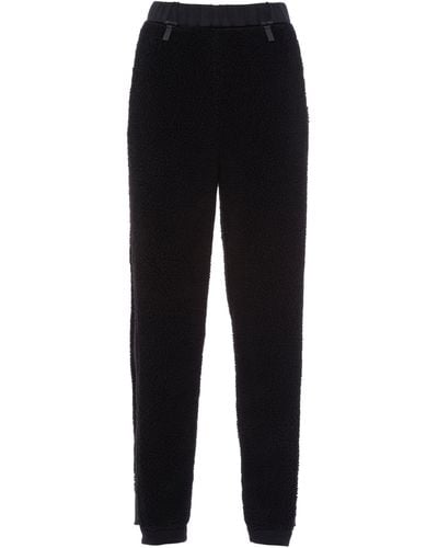 Prada Fleece And Recycled Technical Fabric Sweatpants - Black