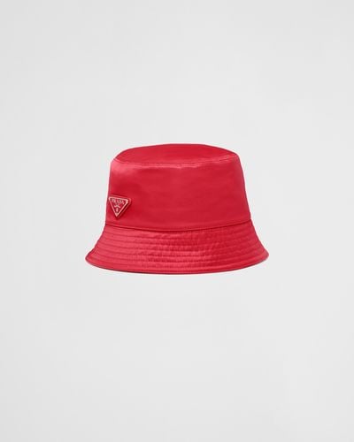 Prada Re-Nylon Bucket Hat - Red