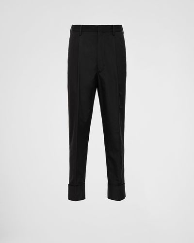 Prada Cotton Trousers - Black