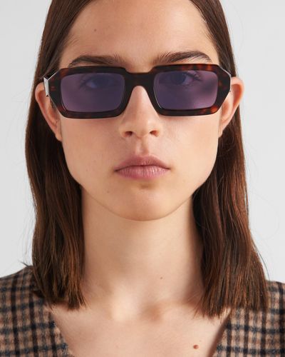 Prada Sunglasses With Logo - Blue