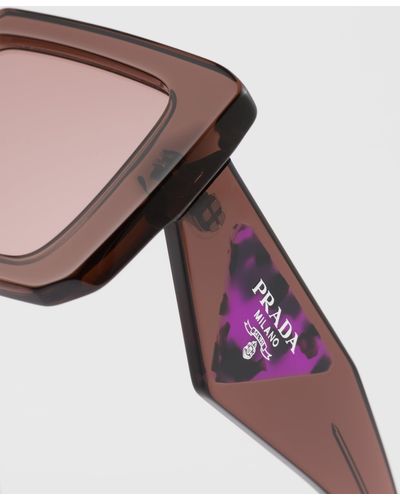 Prada Sunglasses With Logo - Purple
