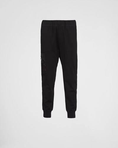 Prada Technical Fleece Pants - Black