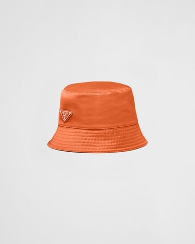 Prada Re-Nylon Bucket Hat - Orange