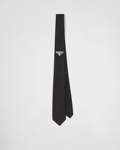 Prada Krawatte Aus Gabardine Re-Nylon - Weiß
