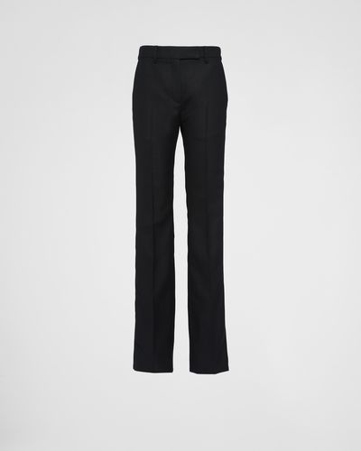 Prada Wool Trousers - Black