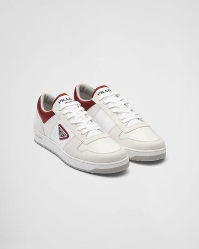 Prada Downtown Re-nylon Sneakers - White