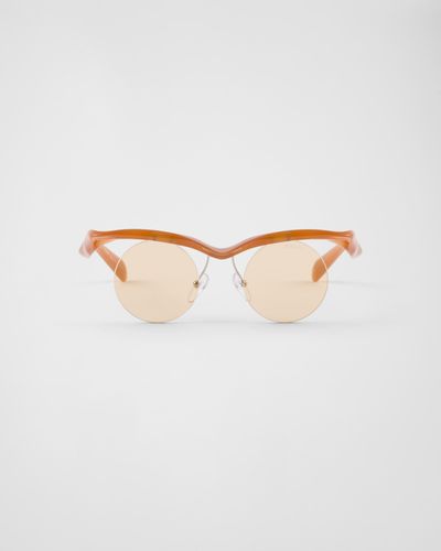 Prada Runway Sonnenbrille - Weiß