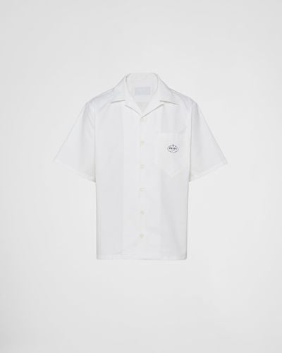 Prada Short-sleeved Cotton Shirt - White