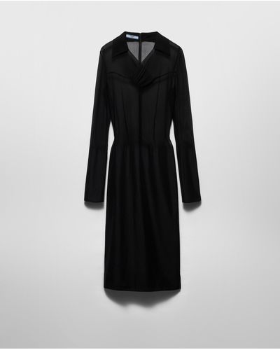 Prada Chiffon Dress - Black