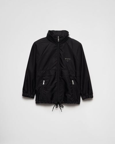 Prada Light Re-Nylon Rain Jacket - Black