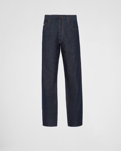 Prada Five-Pocket-Jeans Aus Chambray - Blau