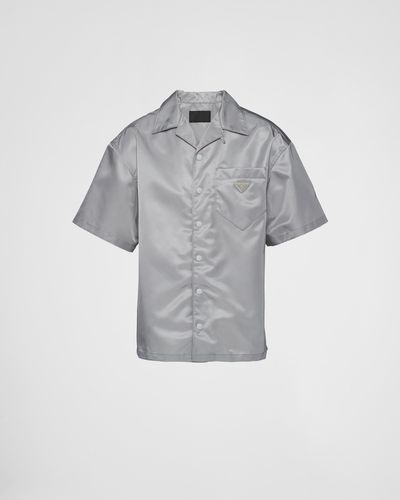 Prada Short-Sleeved Re-Nylon Shirt - Gray