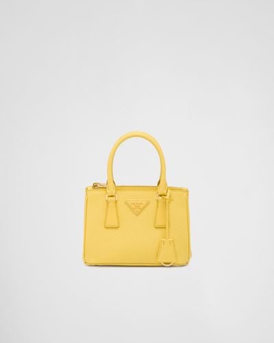 Prada Galleria Saffiano Leather Mini-Bag - Metallic