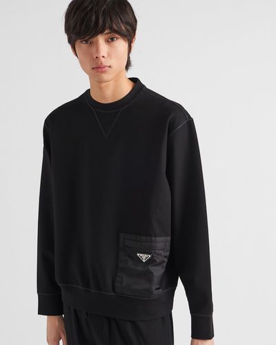 Prada Technical Fabric Sweatshirt - Black