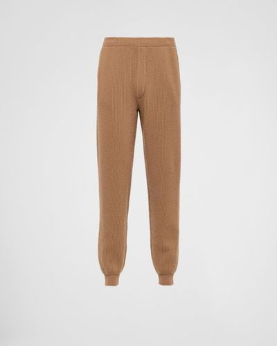 Prada Cashmere Sweatpants - Natural