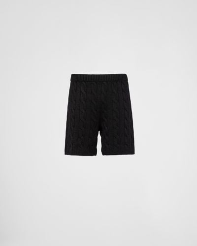 Prada Cashmere Shorts - Black