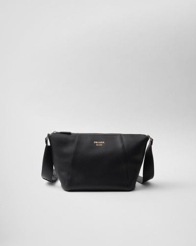 Prada Leather Shoulder Bag - Black