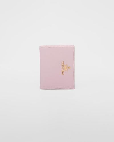 Prada Portemonnaie Aus Leder - Pink
